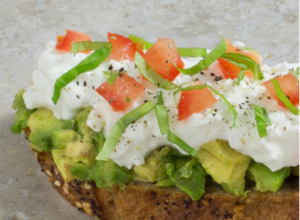Avo-Cottage Cheese Toast