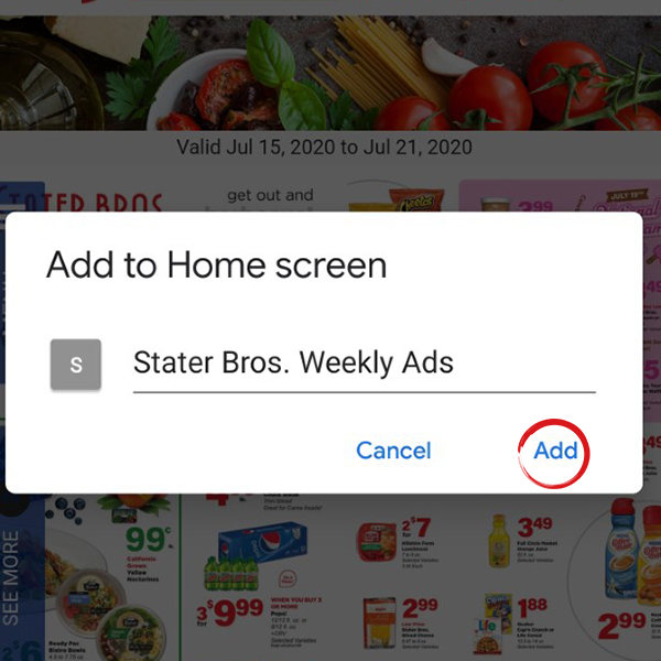 Name the shortcut and click "Add".