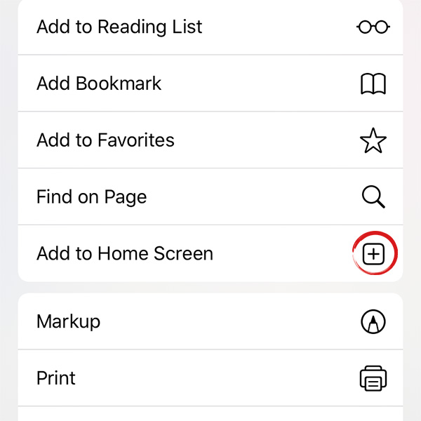 Tap “Add to Home”.