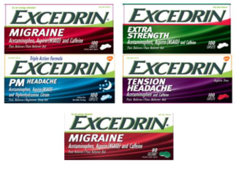 Two Excedrin products are temporarily discontinued, company says