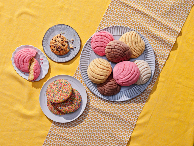 Freshly Baked Pan Dulce From Stater Bros. Markets Featuring Concha and Galletas.