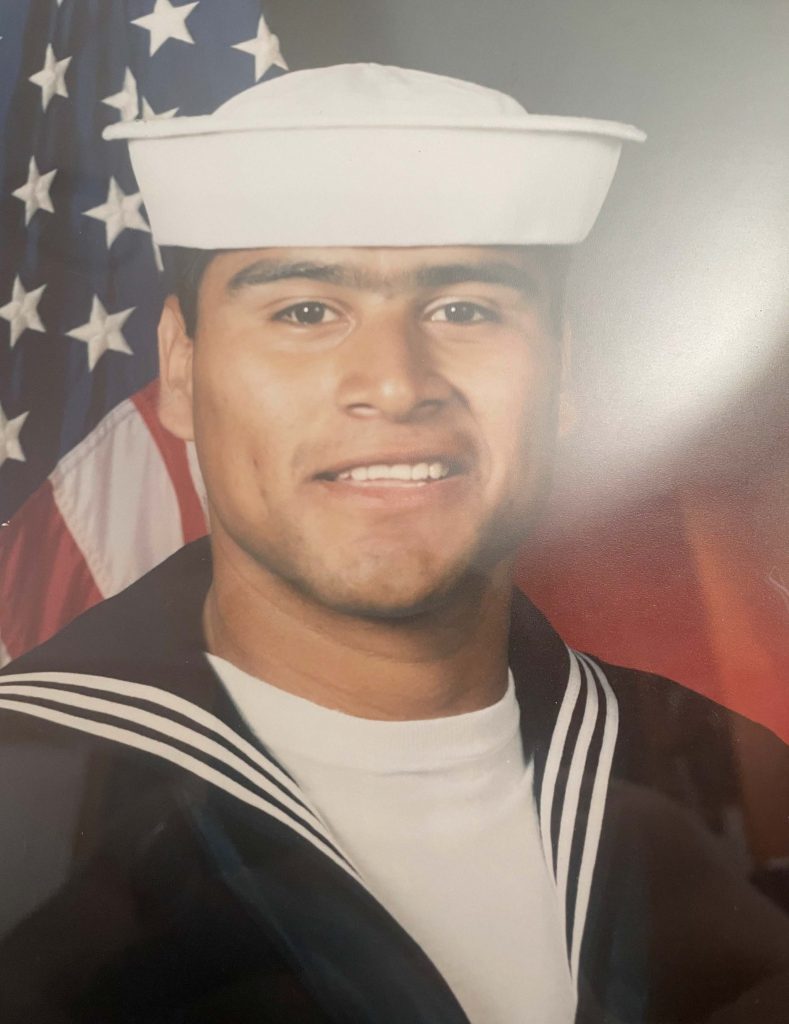 Jason Pallenes, U.S. Navy Petty Officer Third Class, father of Anthony Pallanes.