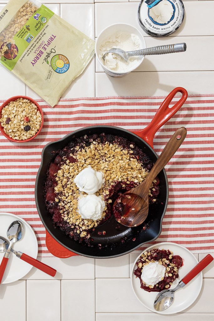 Mixed Berry Fruit Crisp with ingredients from Stater Bros.