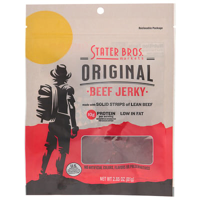 Stater Bros. Markets brand original beef jerky.