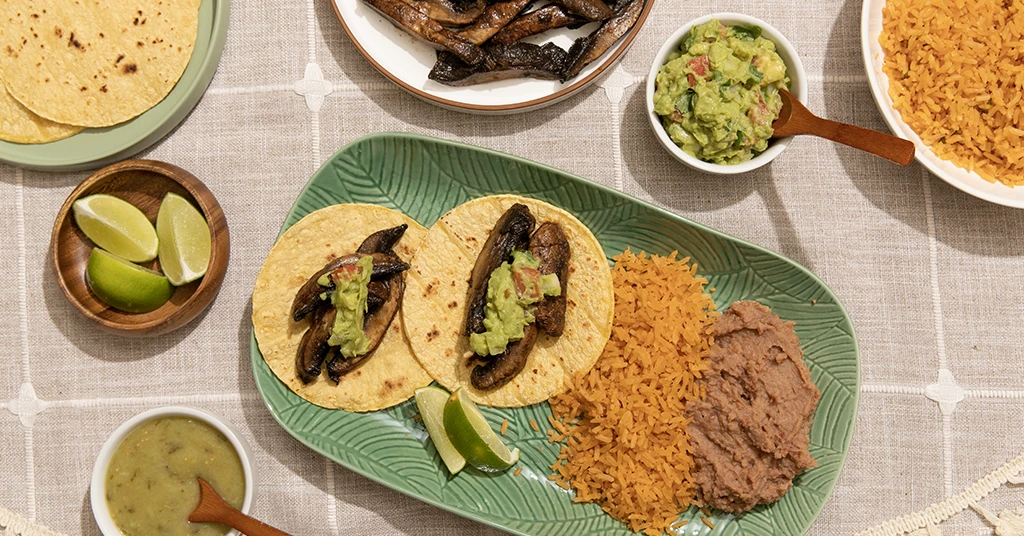 Vegan Mushroom Asada Tacos