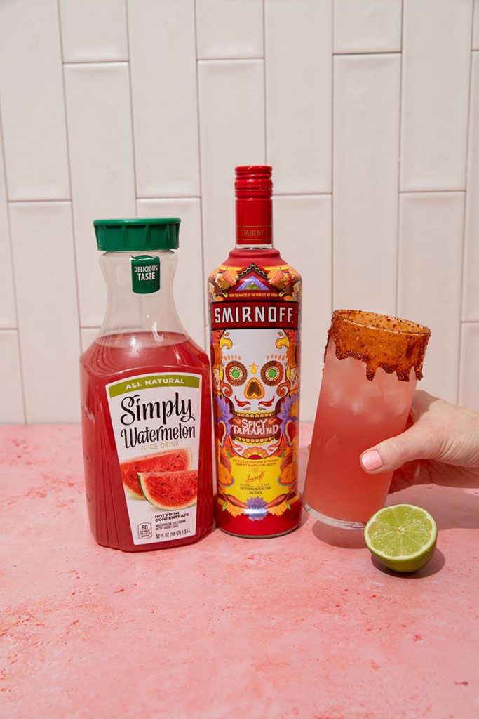 Ingredients for Spicy Smirnoff Tamarind Vodka with watermelon from Stater Bros.