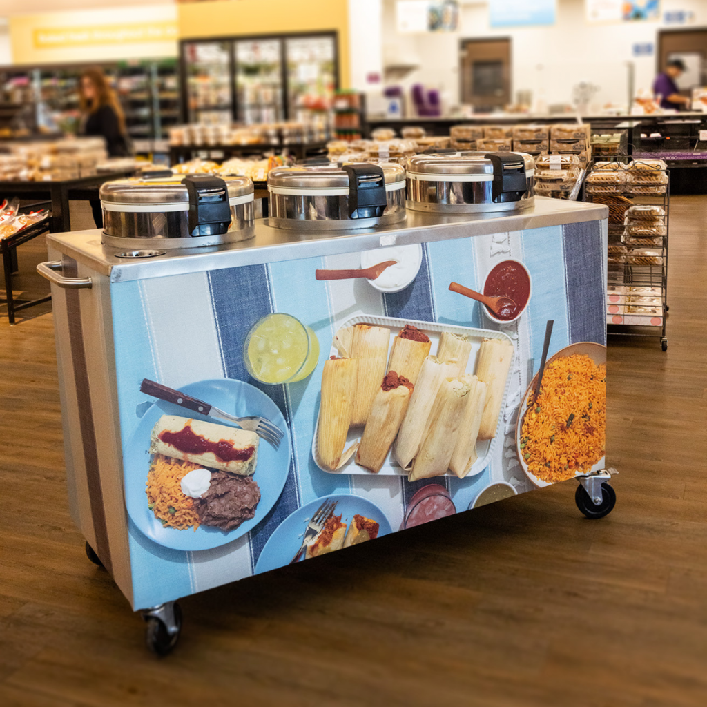 Tamale cart at Stater Bros. Markets