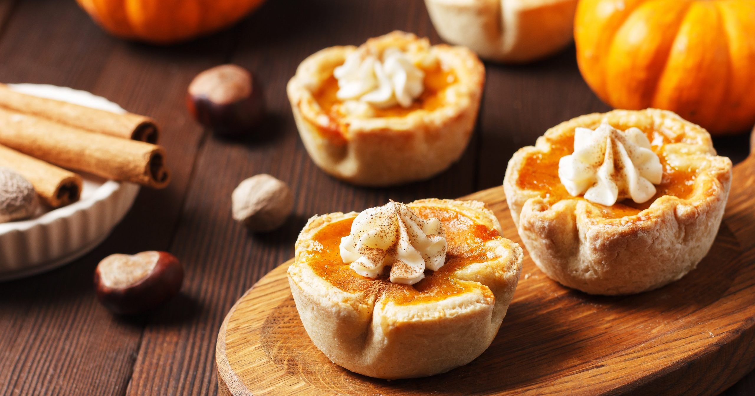 Mini Pumpkin Pies with ingredients from Stater Bros.