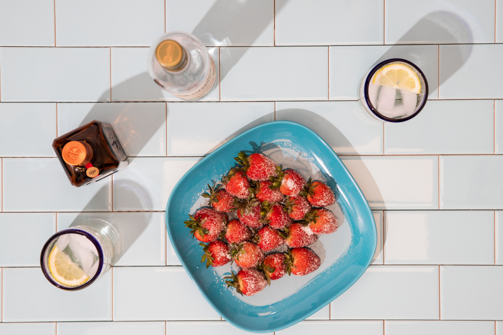 Boozy Strawberries with ingredients from Stater Bros. Markets.