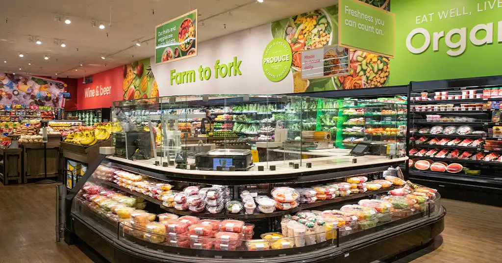 Organic section at Stater Bros. Markets.