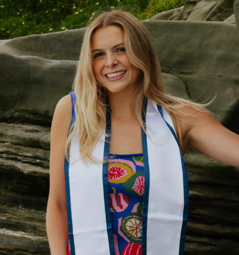 Maddie Bancroft, University of San Diego, 2024 Graduate and daughter of U.S. Marine Corps Captain Matthew Bancroft