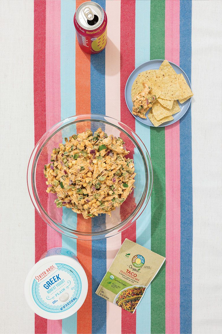 Veggie Packed Chicken Salad Vertical Image